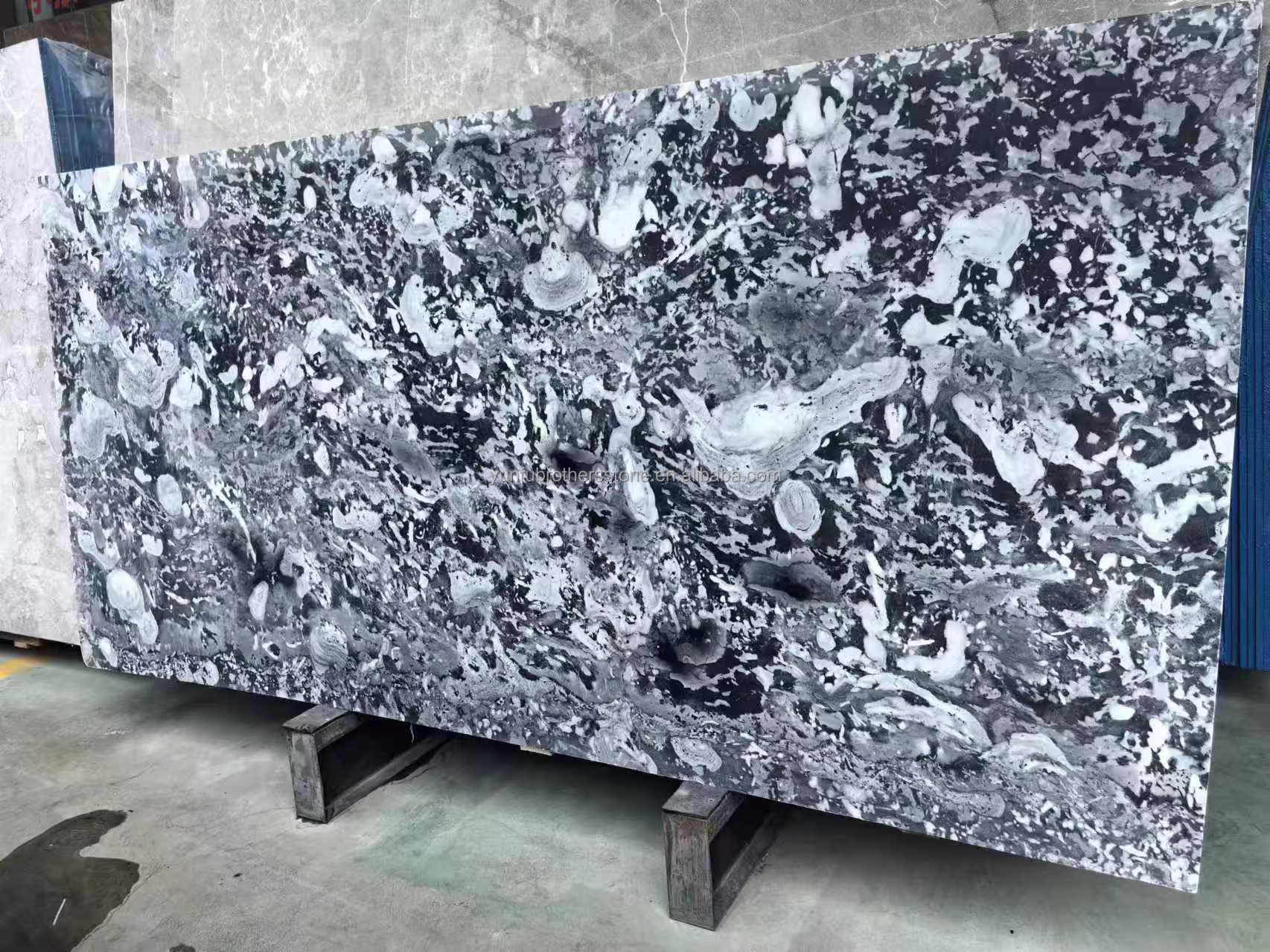 Modern Blue Granite Slab Polished for Hotel and Home Decoration within Brothers Stone