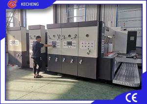 Quality 3 Color Flexo Printer Slotter Machine / Die Cutting Machine For Cardboard wholesale