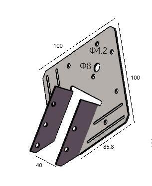 Hurricane Tie Joist Hangers Fit 2X Truss to Rafter Connector for Roofing Trusses