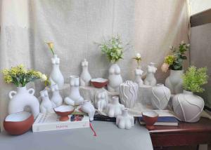 Quality Factory Direct Supply Classic Handmade Pottery Clay Flower Pot Porcelain Ceramic Statued Vase For Home Decor wholesale