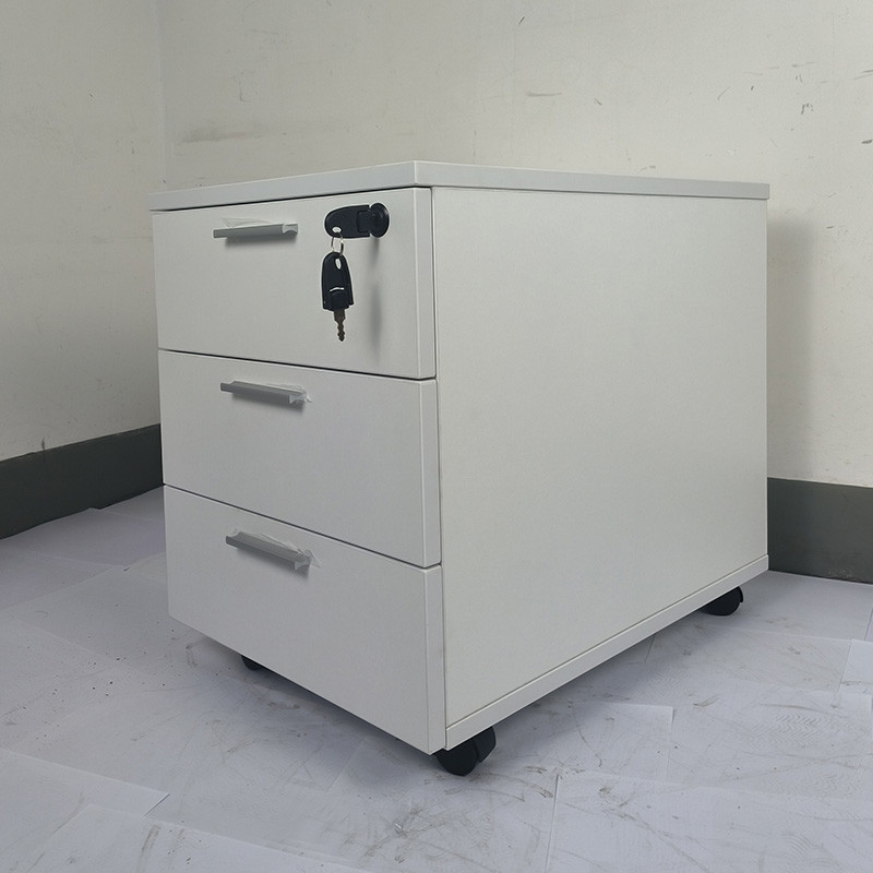 Office Storage Mobile Cabinet Wooden Mobile Pedestal 3 Drawer Lateral Filling Cabinet