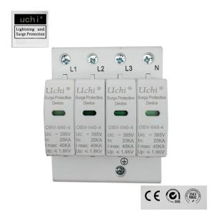 Quality Thermoplastic Housing 40kA Lightning Arrester For AC 385V wholesale