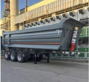 Quality Heavy Mechanical Suspension 100ton 3 Axles Self Dump Tipper Fuel Tank Oil Tanker Trailer wholesale