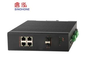 Quality Corrugated Housing Gigabit Fiber Optic Network Switch With 4 RJ45 2 SFP For Outdoor wholesale