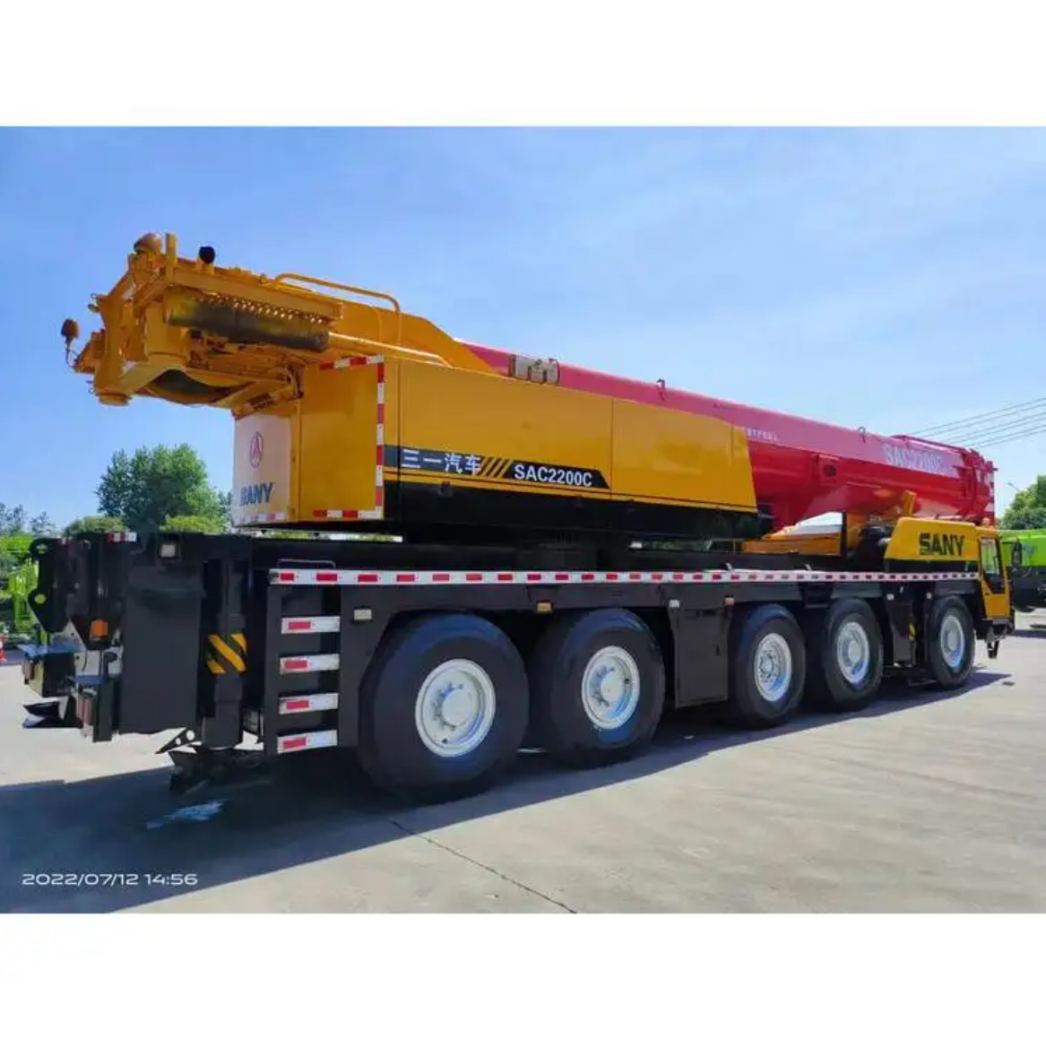 Sany 220T Rough Terrain Used Truck Mounted Mobile Crane With Spare Parts For Sale
