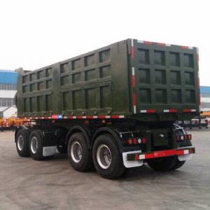 Quality Low Fuel Consumption CIMC 30T 4 Axle Drawbar Tipper Trailer wholesale