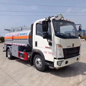 Quality 5m3 Mobile Fuel Tank Dispenser Truck 5000L SINOTRUK HOWO Oil Bowser Truck wholesale