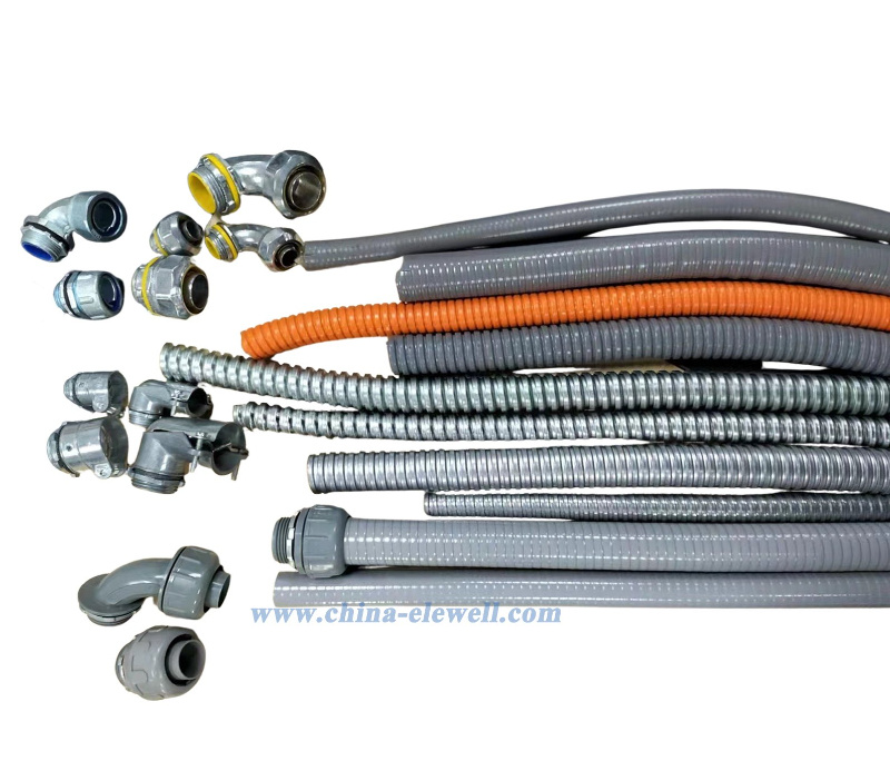 20mm 25mm connector Metalico Recto Flexible Conduit Connector