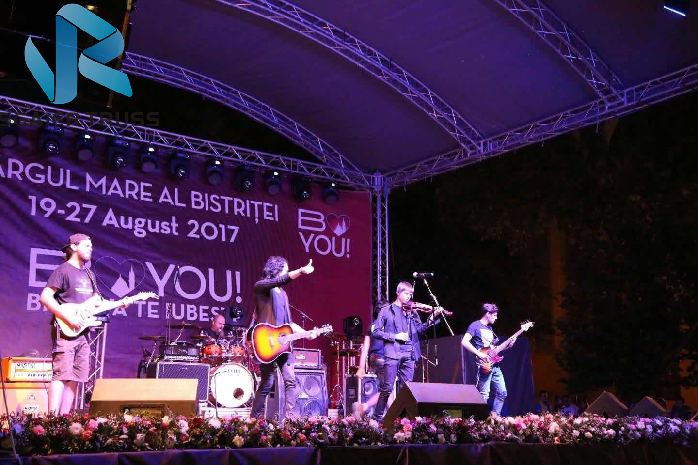 Spigot Lighting Sgaier Truss 290mm - 1200mm Size For Outdoor Concert Stage