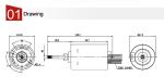 Low Noise Bladeless Fan Brushless DC Motor