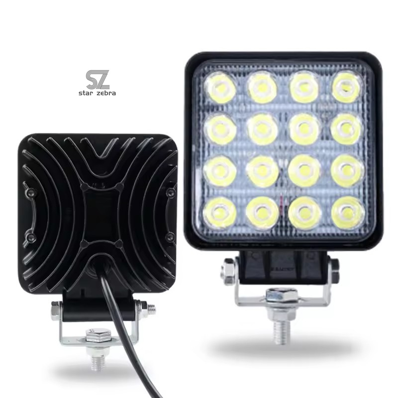 Online Support 48W LED Working Light Headlight for Excavator Agricultural Machinery Tractor Reaper Harvester Bulldozer