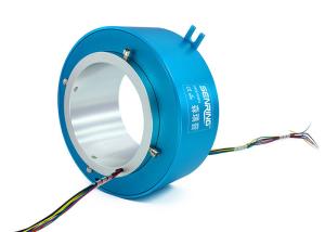 Quality OEM 150RPM Large Electrical Through Hole Slip Ring 4 Wire For Ceramic Machinery wholesale