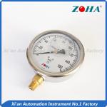 Lead Free Oil Filled Fuel Pressure Gauge , Liquid Filled Oil Pressure Gauge ±1.5