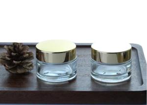 Quality Refillable 30g Small Glass Cosmetic Jar With Lids Privated Logo wholesale