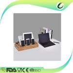 Bamboo wood phone stand portable bamboo smartphone holder