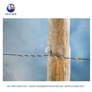 Quality Galvanized Steel 6mm PDE Preformed Armor Rod , Straight Suspension Clamp wholesale