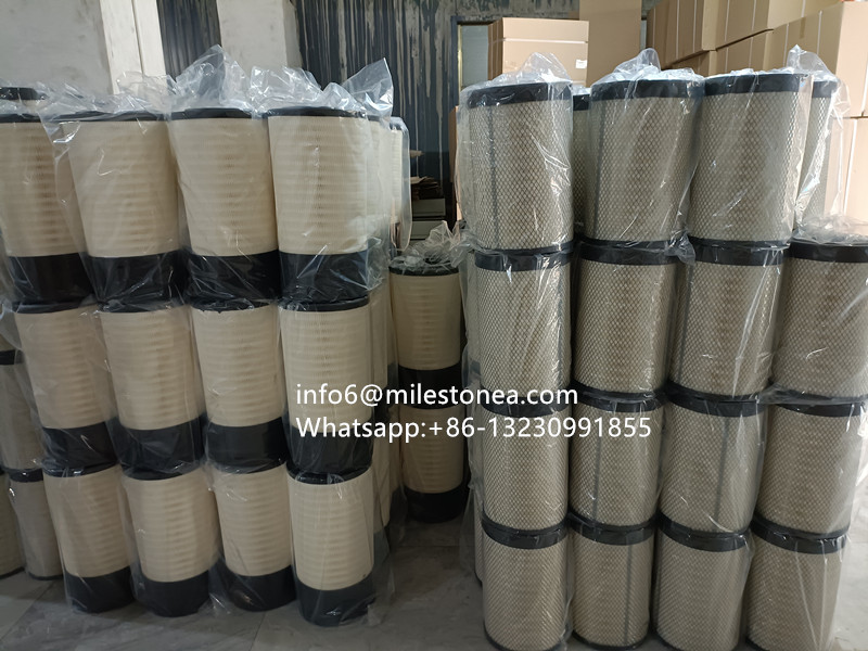 Air Filter 6I2503+6I2504 P532502+P532501 AEM2682 6I-2503 600-185-5100 C281045/2 F435741 for Excavator spare parts