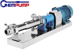 Quality Food Grade Stainless Steel Mono Screw Pump 1400rmp Low Pressure wholesale
