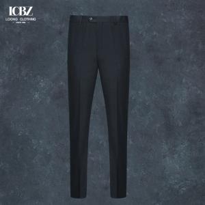 Quality 100% Wool Men's Pants Business Black Suit Pants Slim Casual Straight Dress Pants Trousers wholesale