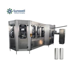 Quality Automatic Aluminum Can Filling Machine Electronic Measuring Cup Soda Can Production Line wholesale