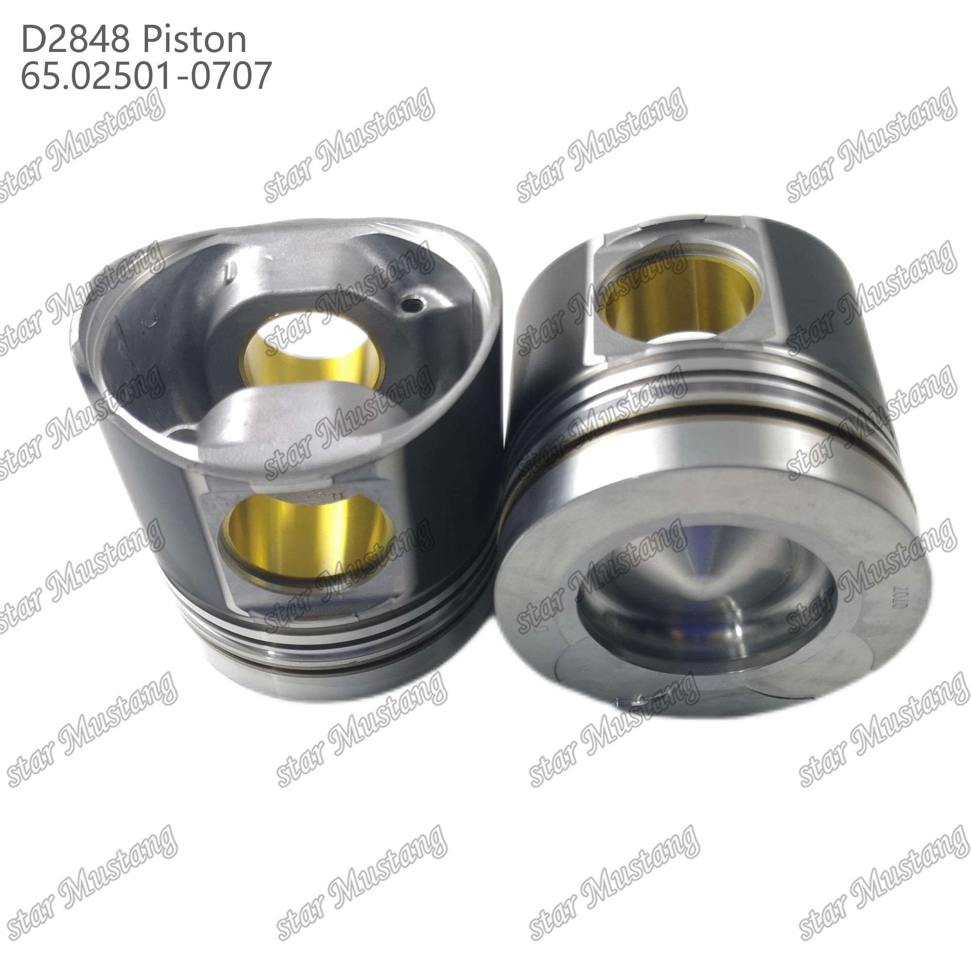 Piston D2848 65.02501-0707 For Doosan Diesel Engine Repair Parts
