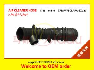 Quality OEM 17881-03110 Rubber Air Intake Hose Black Color Sample Available wholesale