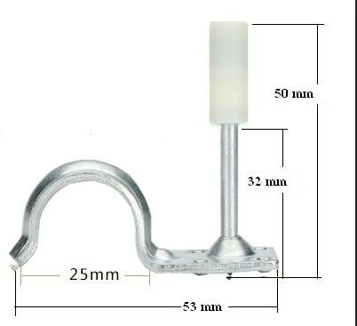 Suspended Ceiling Clip Nail 25mm Pipe Clamp Drive Pins With Plastic Shell