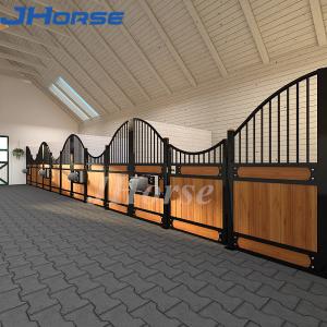 Quality Indoor Premade Steel Stable Bamboo Safety European Horse Stall Portable wholesale