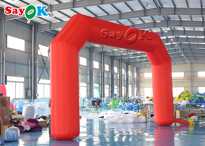 Inflatable Rainbow Arch Custom Inflatable Arch 8x1x4.5mH Red Outdoor Advertising Decoration