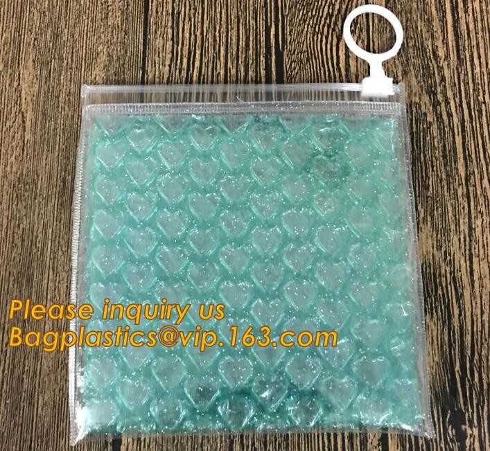 Cosmetic Pink Slider Padded Bag/Silver k Bag With Bubble,Padded Envelopes Cheap Aluminium Foil k Holographic