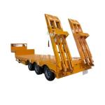 Heavy Truck Boat Trailer 3 Axles 50 Ton Lowbed Semi Trailer for Customized