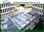 500 People Luxury Wedding Marquee , Temporary White Wedding Tent With Curtain