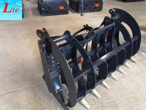 Quality skid steer grass grapple attachments skid loader grapple attachments wholesale