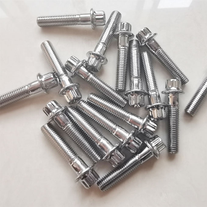 Universal Split Rim Steel Bolts M7 x 32mm for BBS Wheels High Tensile Chrome Plated
