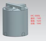 Round 3000 Liters Rotor Moulding 792 Gallons 2.5 To 3mm