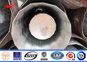 Quality Power Transmission Line Steel Tubular Pole , Galvanized Steel Pole wholesale