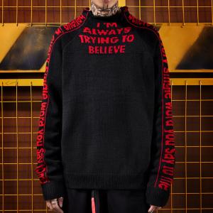 Quality 5GG Roll Collar Round Neck Mens Warm Sweaters Boys Long Sleeve Knitted Pullover wholesale