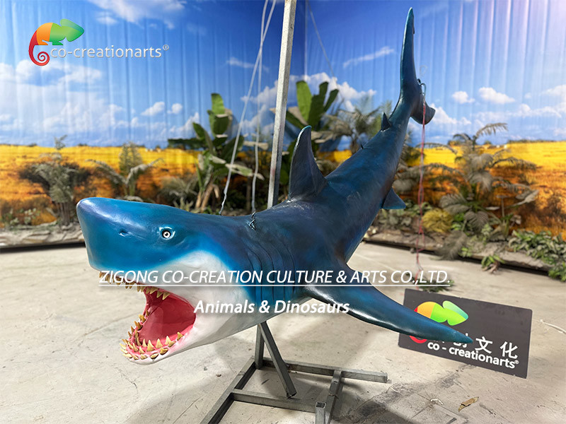 Animatronic Animal Model Life Size Animatronic Shark For Aquarium Decoration