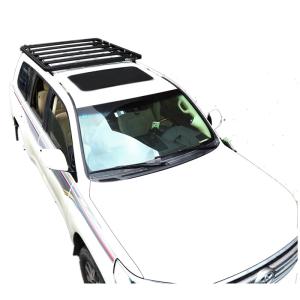 Quality 1889*1225mm Anodic Oxidated Surface Steel Aluminum Black Roof Rack for Y60 SUV Car Bar 4x4 wholesale