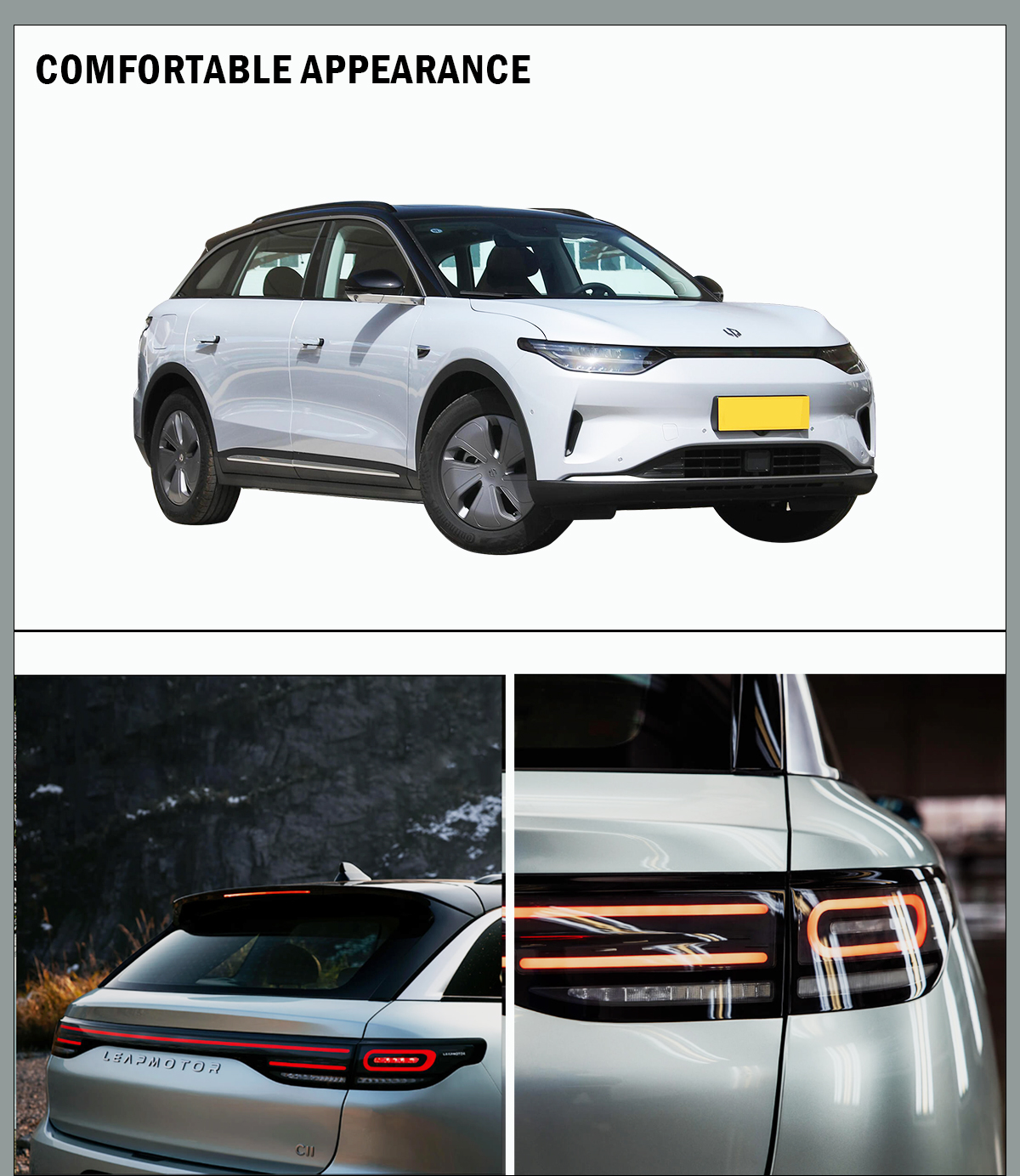 LEAPMOTOR c11 High Speed Electric Car Made In with Max Speed of 180 Km/h and 5 Seats 's Fast Shipping