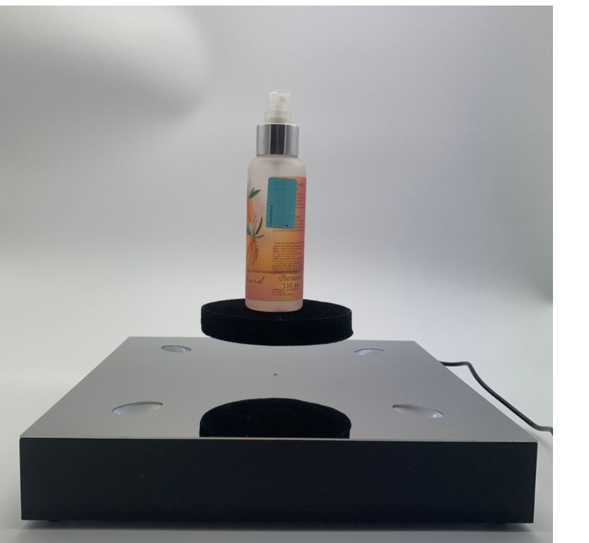 square base magnetic levitation bottom 1kg display stand for bottle shoes