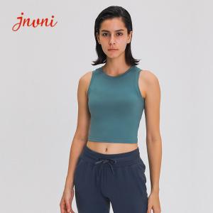 Quality Women Raised Round Neck Yoga Sports Bras Push Up Shockproof Crop Tank Top wholesale