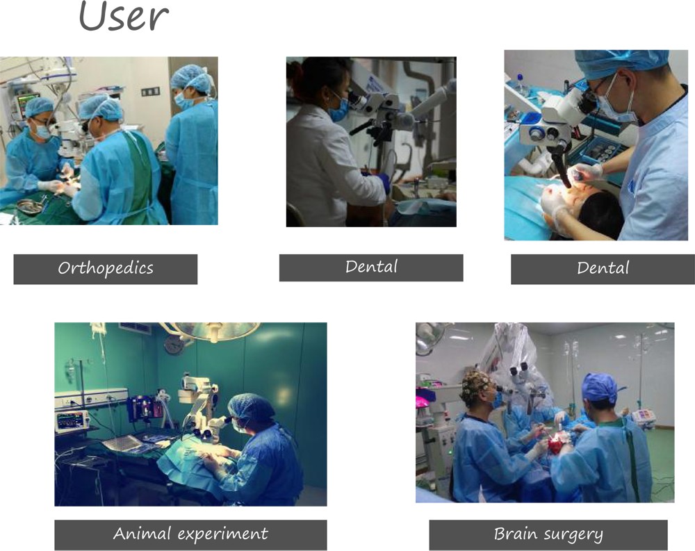 Factory price for the hot selling wall mounted mulitiple operation microscope