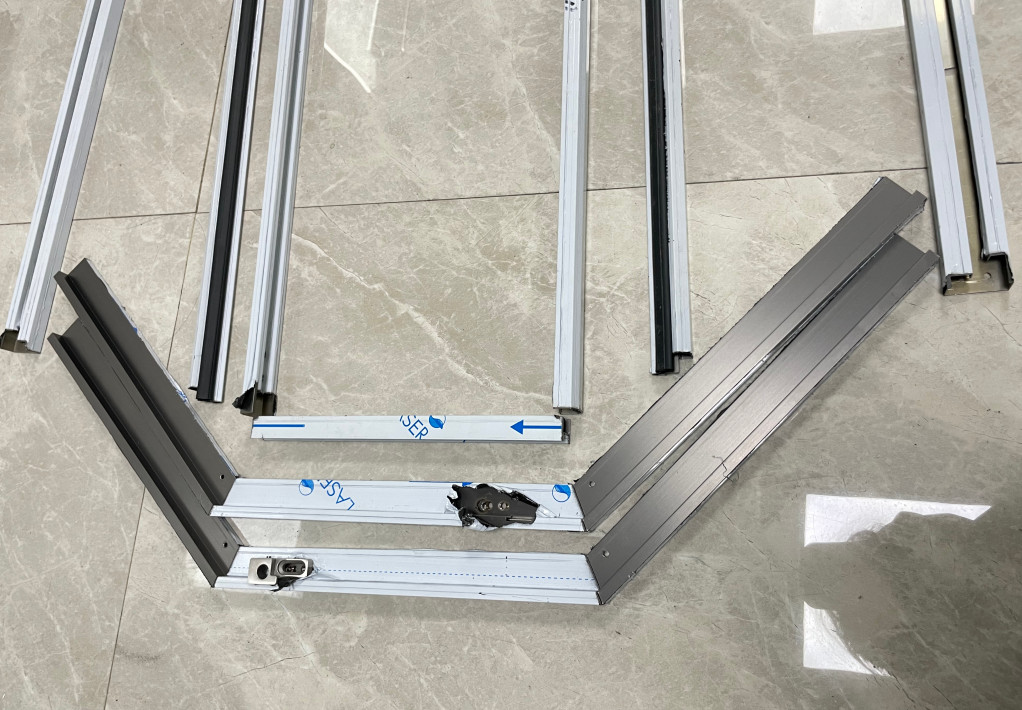 Shower Room Glass Door Partition Stainless Steel 304 Material Diamond Type Full Frame