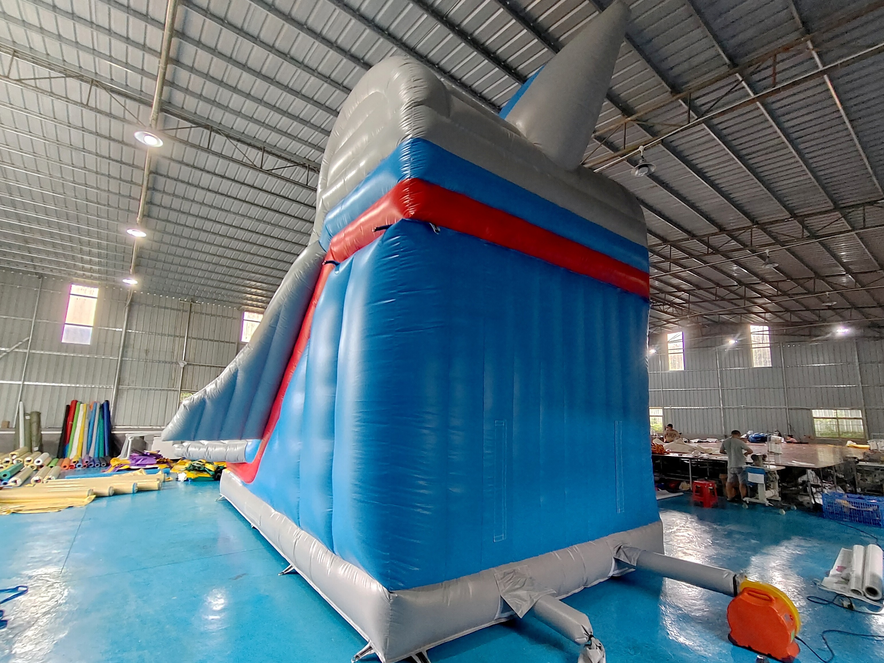 Commercial Inflatable Dry Slide Airplane Model Double Slides Inflatable Castle For Kids And Adults