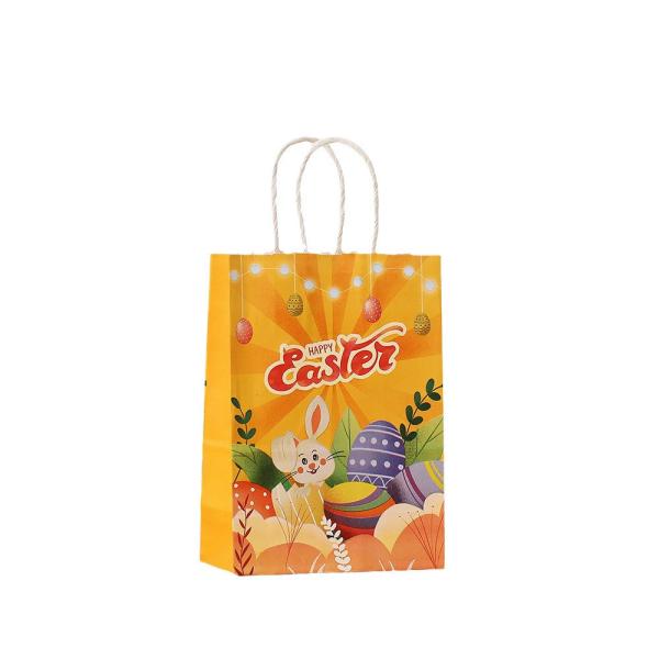Kraft Paper Easter Bunny Gift Bag for Holiday Party Hand Candy Luxury Packaging