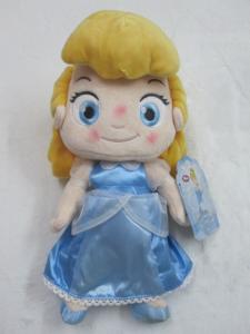 Quality Custom Children Disney Plush Toys Princess Cinderella Doll 12 inch wholesale