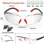 Orange Welding Machine Glass Anti UV ANSI Z87 Scratch Proof Safety Glasses