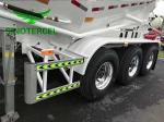 Carbon Steel Bulk Cement Semi Trailer For Powder Material Transporting