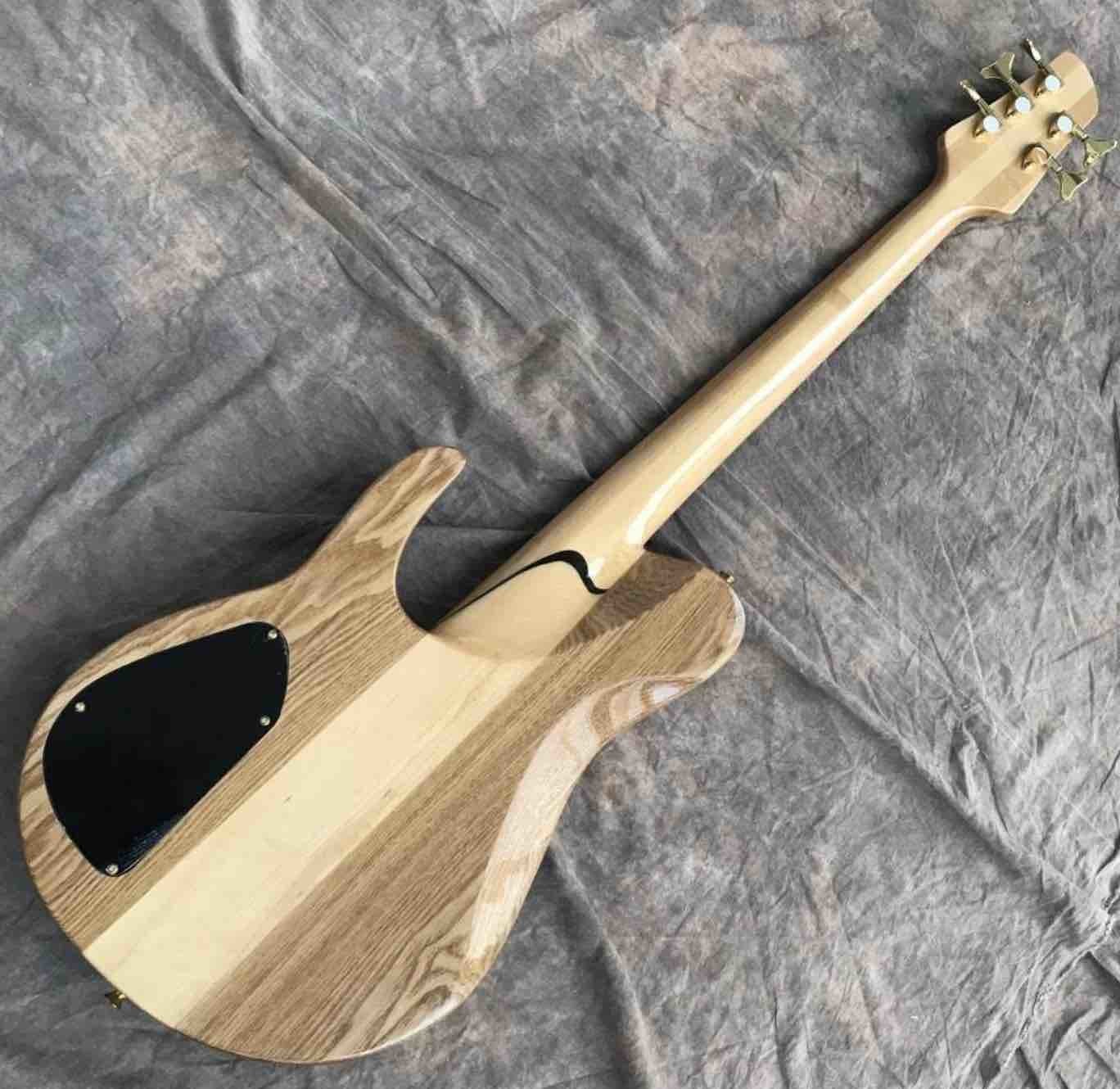Custom Grand Guitar Bass 5 String Bass Elm Body Fingerboard Inlay Acoustic Steel String Guitars Acoustic Guitar
